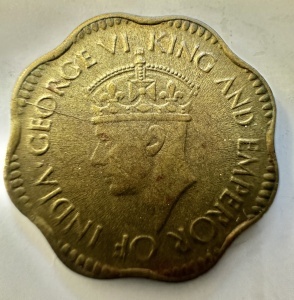 CEYLON - COLONIE BRITANICA - GEORGE VI - 2 CENTS 1944 - Img 2