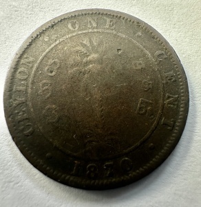 CEYLON - VICTORIA - 1 CENT 1870