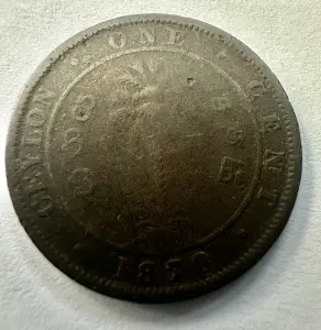 CEYLON - VICTORIA - 1 CENT 1870