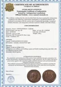 CONSTANTINE II - CAESAR ( 330-335 AD ) - ANTIOCH - Moneda Antica Romana - Img 3