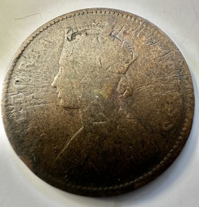 INDIA BRITANICA - VICTORIA - ONE QUARTER 1877 - Img 2