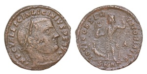 LICINIUS I ( 313-315 AD ) - Moneda Antica Romana .