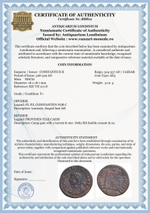 Moneda Antica Romana - CONSTANTIUS II ( 328-329 AD ) - Img 3