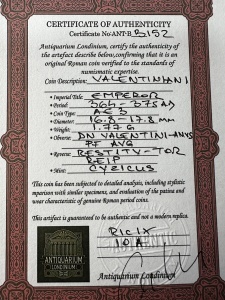 Moneda Antica Romana - VALENTINIAN I ( 364-375 AD ) - Img 3