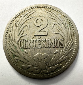 Moneda Uruguay - 2 Centesimos 1909 - Img 2