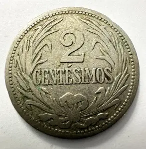 Moneda Uruguay - 2 Centesimos 1909 - Img 2