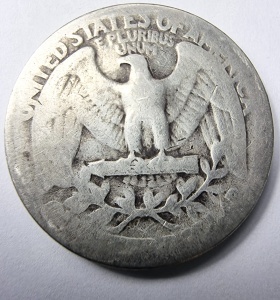 Moneda USA - Washington Quarter (25 cenți) 1939 - Argint 0.900 - Img 2