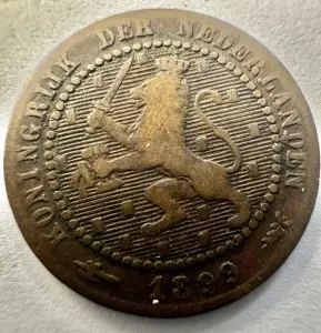 REGATUL TARILOR DE JOS - WILLEM III - 1 CENT 1899