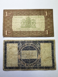 Set Bancnote - 1 & 2.5 Gulden Zilverbon 1938 - Olanda - Img 2