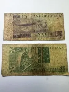Set Bancnote - Gana - 10/20 Cedis ( 1980-1982 ) - Img 2