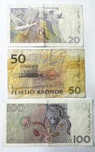 Set Bancnote - Suedia -20/50/100 Kronor - Img 2
