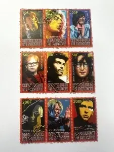 Set timbre Republica Djibouti 2011 – Muzicieni celebri / Rock Legends