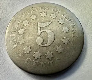 STATELE UNITE - 5 CENTS 1867