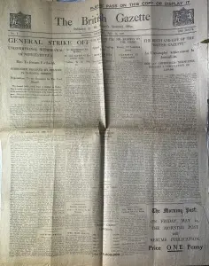 Ziar Istoric - Anglia - The British Gazette, nr. 8, 13 mai 1926, publicat de His Majesty’s Stationery Office în timpul Grevei Generale din Marea Britanie