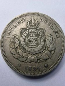 🪙 Brazilia Imperială – 100 Réis 1881 - Pedro II