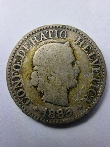 10 Rappen Elveția 1885 – Confederația Elvețiană