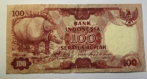 Bancnota Indonesia - 100 Rupiah 1977