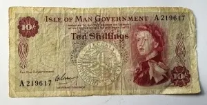 Bancnota Isle of Man - 10 Shillings 1961