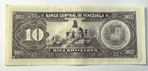 Bancnota Venezuela - 10 Bolivares 1986 - Img 2