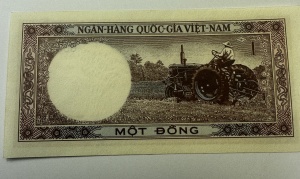 Bancnota - Vietnamul de Sud - 1 Dong ( 1964-1967 ) - Img 2