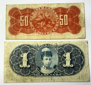 CUBA - COLONIE SPANIOLA - 50 CENTAVOS / 1 PESOS 1896 - Img 2