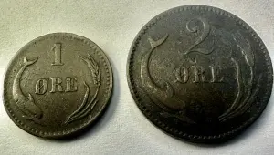 DANEMARCA - CHRISTIAN IX - 1/2 ORE 1875