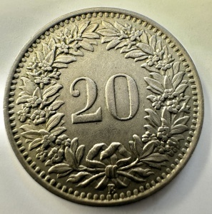 ELVETIA - 20 RAPPEN 1947 - Img 2