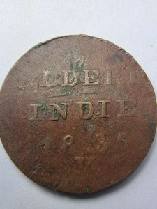 Indiile Olandeze , Colonie a Tarilor de Jos (Indonesia ) - 2 Cents (Duit) 1836