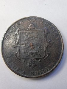 Moneda - 1/13 Shilling 1858 - State of Jersey - Victoria