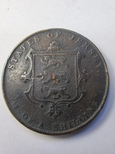 Moneda - 1/13 Shilling 1858 - State of Jersey - Victoria