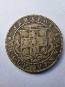 Moneda Coloniala - Half Penny 1893 - JAMAICA - Victoria