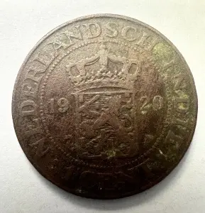 Moneda Indiile Olandeze - Wilhelmina - 1 Cent 1920