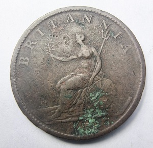 Moneda Regatul Unit - George III - Half Penny 1807 - Img 2
