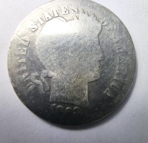 Moneda USA - Barber Dime 1893 - Argint 0.900