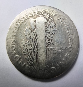 Moneda USA - Mercury Dime 1919 - Argint 0.900 - Img 2