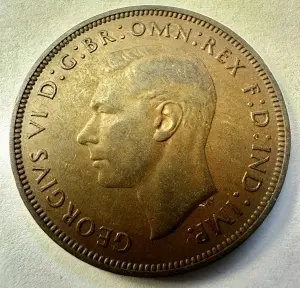 REGATUL UNIT - GEORGE VI - 1 PENNY 1947