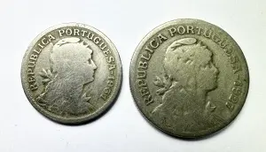 Set Monede Portugalia - 50 Centavos 1931 + 1 Escudo 1931