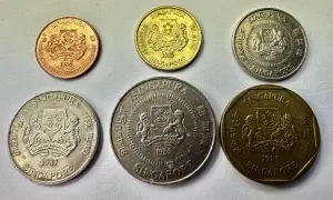 SET MONEDE - SINGAPORE ( 1985-1989 )