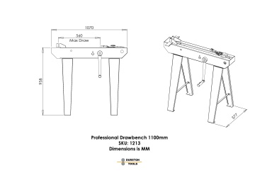 MASA CU LANT PENTRU TRAS SARMA 1100MM - Img 3