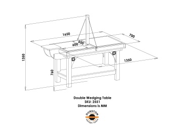 BANC DUBLU PENTRU LUCRU PENTRU OLARI - Img 6