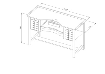 BANC SUPERIOR PENTRU LUCRU DURSTON - Img 4