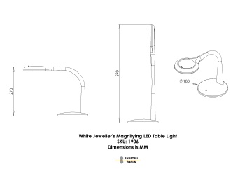 LAMPA PENTRU BIJUTIERI CU LUPA REGLABILA - Img 3