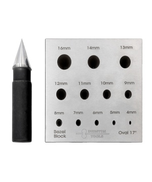 BLOC OTEL PENTRU FORMARE CASETE - OVAL 4-16 MM 17°