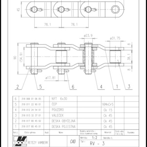 Lant rotary RV-3 / MSX3075 3 " TOLI - Img 2