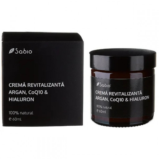 Crema revitalizanta Argan CoQ10 & Hialuron 60 ml Sabio