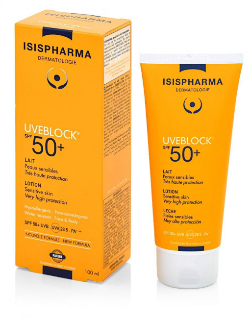 Lotiune protectie solara hidratanta UVEBLOCK 50+ 100 ml Isis Pharma