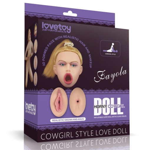 Papusa Sexuala Cowgirl Style Love Lovetoy culoarea Pielii 93 cm inaltime