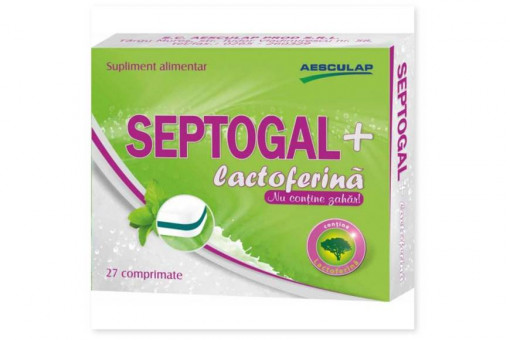 Septogal+lactofeina 27 comprimate Aesculap