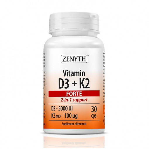Vitamin D3 + K2 Forte 30 capsule Zenyth