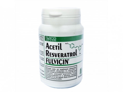 Acetyl Resveratrol cu Fulvicin 60 capsule Raco